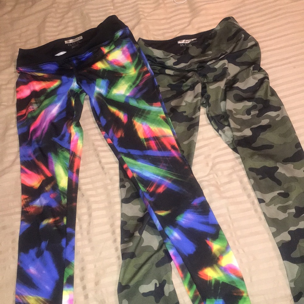 2 pairs of workout tights